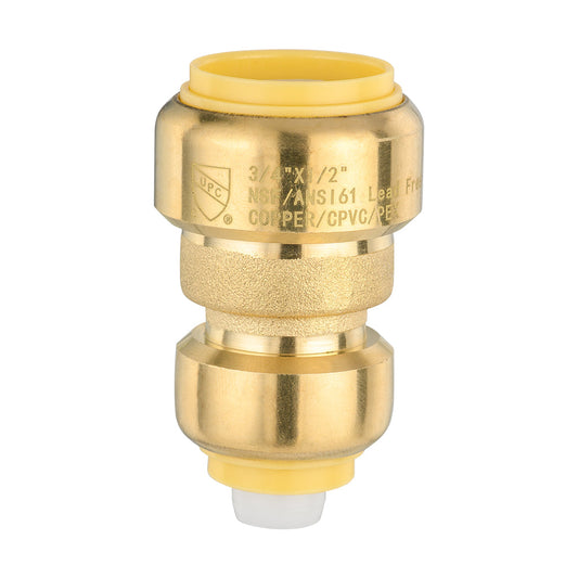 3/4" x 1/2" Push Fit Coupling