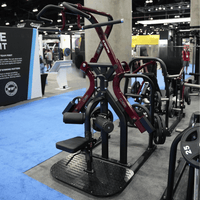 Pro Strength Rotary Lat Pull-Down - Muscle D Fitness - Premium - Adjustable - Plate Loaded - Lat Training