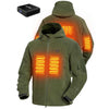 ANTARCTICA GEAR Fleece Heating Jacket, Fit Zip Hood Winter Jacket For Men