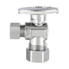 10 Pcs 1/2" Nominal (5/8" OD) Compr. x 3/8" OD Compr. Angle Stop Valve, 1/4 Turn (Lead Free) Plumbingsell