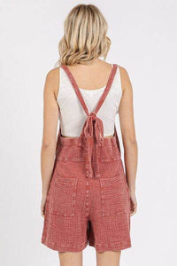 Mittoshop Textured Knotted Overalls with Wide Straps
