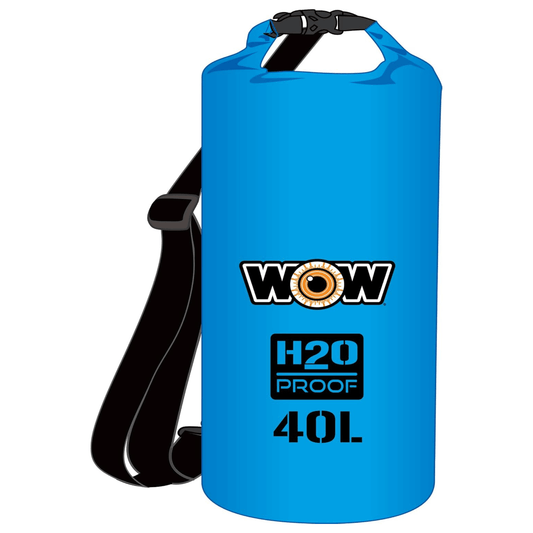 WOW Watersports H2O Proof 40L Drybag Blue Jupiter Gear