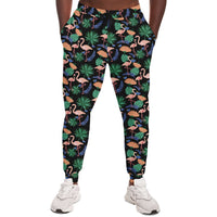 Flamingo Exotic Floral Joggers