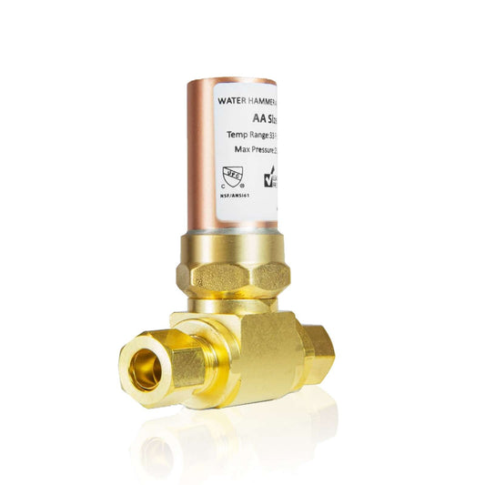 3/8" OD Comp. x 3/8" OD Female Comp. , Tee Copper Water Hammer Arrestor for Dishwasher Connection Plumbingsell