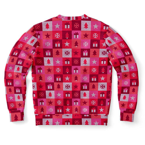 Flamingo All The Way Ugly Christmas Sweatshirt