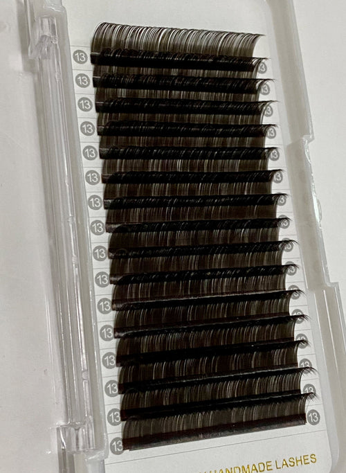 Espresso Brown-Black Color Lashes 16 Lines