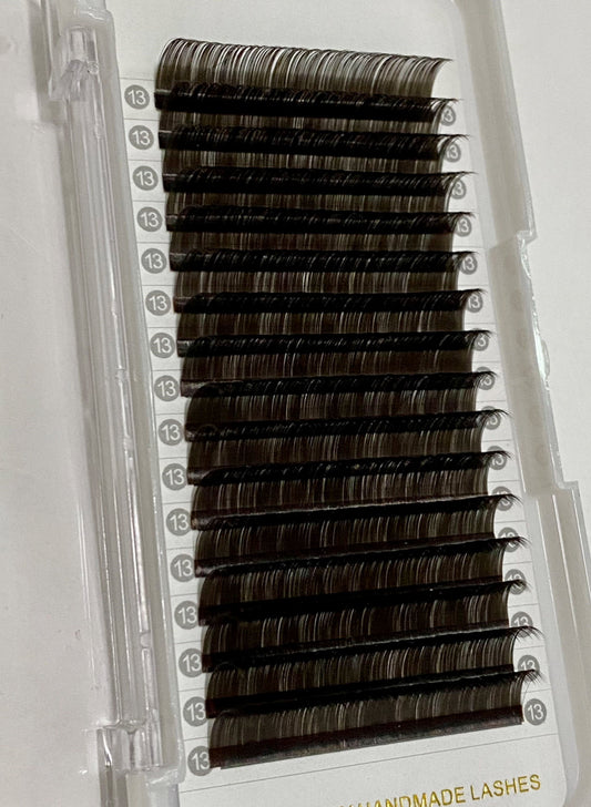 Espresso Brown-Black Color Lashes 16 Lines