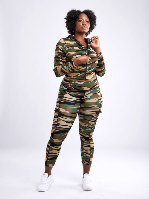JupiterGear Athletic Zip-Up Crop Hoodie Jacket