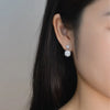 1CT 2Pcs D-Color Moissanite Drop Earrings 925 Sterling Silver With Certificate