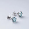 1ct-4ct D Color VVS1 3EX Round Moissanite Stud Earrings Platinum Plated 925