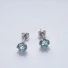 1ct-4ct D Color VVS1 3EX Round Moissanite Stud Earrings Platinum Plated 925