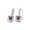 1ct D Color Moissanite 925 Sterling Silver Drop Earrings for Women Wedding