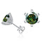 dark green / 1.0ct each silver