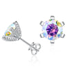 1ct D VVS Moissanite Stud Earrings 925 Sterling Silver 3EX Cut Women Daily