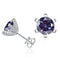 violet / 1.0ct each silver
