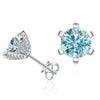 1ct D VVS Moissanite Stud Earrings 925 Sterling Silver 3EX Cut Women Daily