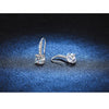 1ct D Color Moissanite 925 Sterling Silver Drop Earrings for Women Wedding