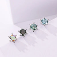 1ct D VVS Moissanite Stud Earrings 925 Sterling Silver 3EX Cut Women Daily