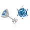 royal blue / 1.0ct each silver