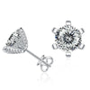 1ct D VVS Moissanite Stud Earrings 925 Sterling Silver 3EX Cut Women Daily