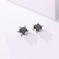1ct D VVS Moissanite Stud Earrings 925 Sterling Silver 3EX Cut Women Daily