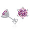 pink / 1.0ct each silver