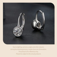 1CT Moissanite Drop Dangle Earrings 925 Sterling Silver Wedding Bridal Gift