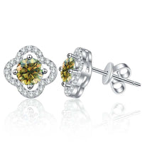 1ct Moissanite Stud Earrings For Women 925 Sterling Silver Wedding Gift
