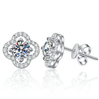 1ct Moissanite Stud Earrings For Women 925 Sterling Silver Wedding Gift