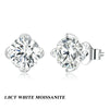 D Color VVS1 1ct Moissanite Stud Earrings 925 Sterling Silver Wedding Gift