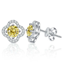 1ct Moissanite Stud Earrings For Women 925 Sterling Silver Wedding Gift