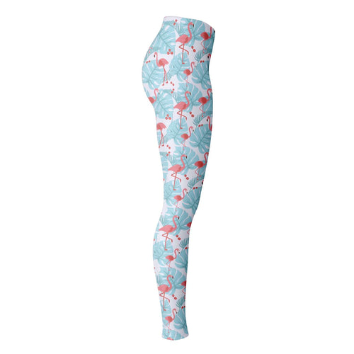 Flamingo Blue Floral Leggings