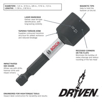 BOSCH ITDNS14 Driven 1/4 In. x 1-7/8 In. Impact Nutsetter