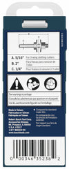 BOSCH 92813C 5/16 In. Arbor for Slotting Cutters