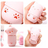 1PC Luxury Powder Puff Holder Sponge Makeup Drying Case Portable Soft Silicone Cosmetic Sponge Box Holder Elegant Soft Design