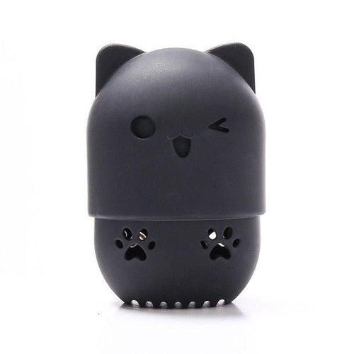 1PC Luxury Powder Puff Holder Sponge Makeup Drying Case Portable Soft Silicone Cosmetic Sponge Box Holder Elegant Soft Design