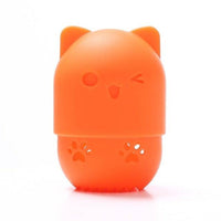 1PC Luxury Powder Puff Holder Sponge Makeup Drying Case Portable Soft Silicone Cosmetic Sponge Box Holder Elegant Soft Design