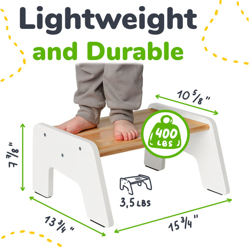 1-Step Wooden Stool for Kids