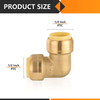 1/2" x 1/2" Push Fit Elbow Plumbingsell