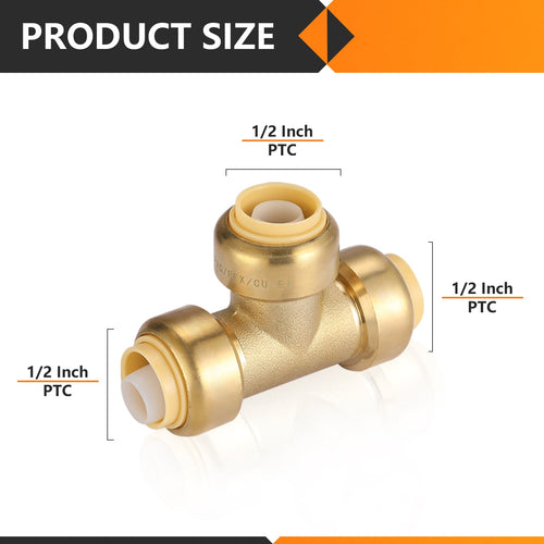1/2" Push Fit Tee Plumbingsell