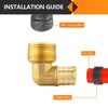 PEX-B Crimp 3/4" PEX x 3/4" Male Threaded Elbow (Lead Free) Plumbingsell