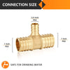 30 Pcs PEX-B Crimp 1" PEX x 1" PEX x 1/2" PEX Reducing Tee (Lead Free)