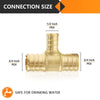 PEX-B Crimp 3/4" PEX x 3/4" PEX x 1/2" PEX Reducing Tee (Lead Free) Plumbingsell