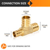 PEX-B Crimp 3/4" PEX x 1/2" PEX x 3/4" PEX Reducing Tee (Lead Free) Plumbingsell