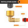 30 Pcs PEX-B Crimp 1/2" PEX x 3/4" Male Threaded Elbow (Lead Free)