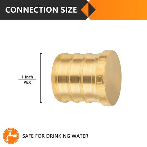 30 Pcs PEX-B Crimp 1" Plug (Lead Free)