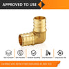 PEX-B Crimp Elbow 3/8" PEX X 3/8" (Lead Free) Plumbingsell