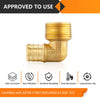 PEX-B Crimp 3/4" PEX x 3/4" Male Threaded Elbow (Lead Free) Plumbingsell