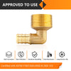 30 Pcs PEX-B Crimp 1/2" PEX x 3/4" Male Threaded Elbow (Lead Free)