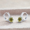 2 Carat Moissanite Drop Earrings Sterling Silver Solitaire Studs For Women